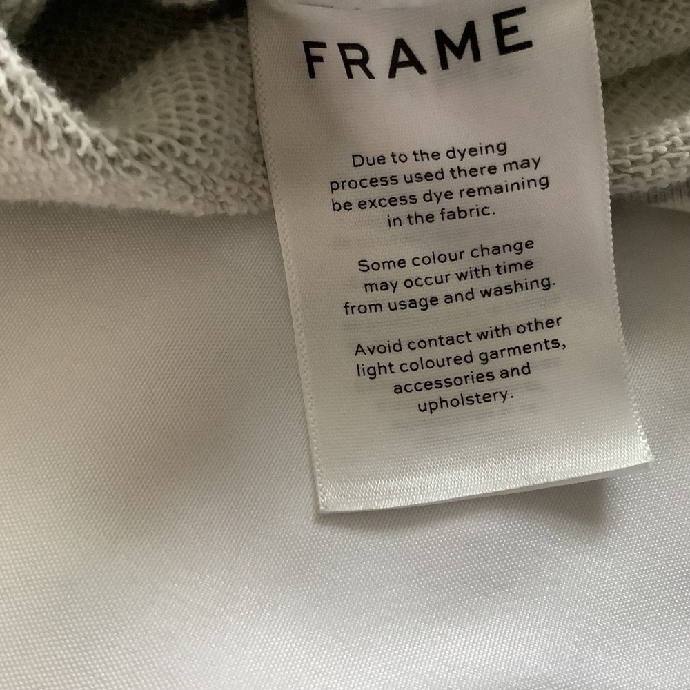 Frame SweatshirtEasy Shirttails Gris Heather Artsy Size Small - Picture 12 of 13